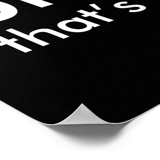 白黒おもしろい引用文ブルッ。ワイルド。 ポスター (角)