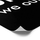 白黒おもしろい引用文ブルッ。外に。 ポスター (角)