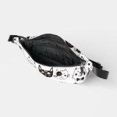 白黒おもしろい猫顔パターン ファニーパック (見開き)