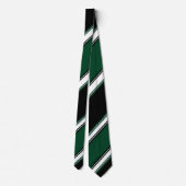 白黒および常緑樹大学ストライプ ネクタイ (裏面)
