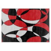 白黒および赤のカッティングボード カッティングボード (正面)