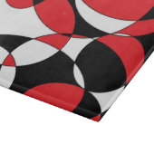 白黒および赤のカッティングボード カッティングボード (角)