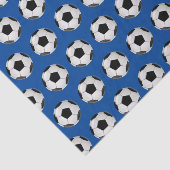 白黒および青のサッカーボール 薄葉紙 (詳細)