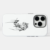 白黒お気に入りの抽象芸術トバルタトゥーアート Case-Mate iPhoneケース (裏面 (横))