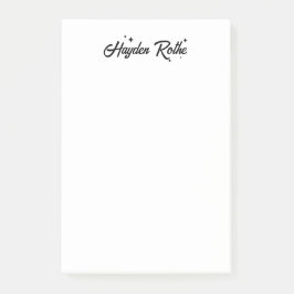 白黒お洒落レトロ書道 ポストイット