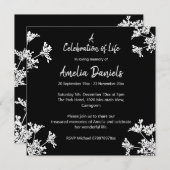 白黒お祝いの発表 セーブザデート (正面/裏面)