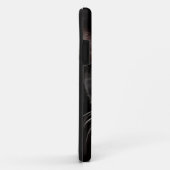 白黒かいま見ブーイング猫のiPhone 5の例 Case-Mate iPhoneケース (裏面/右)