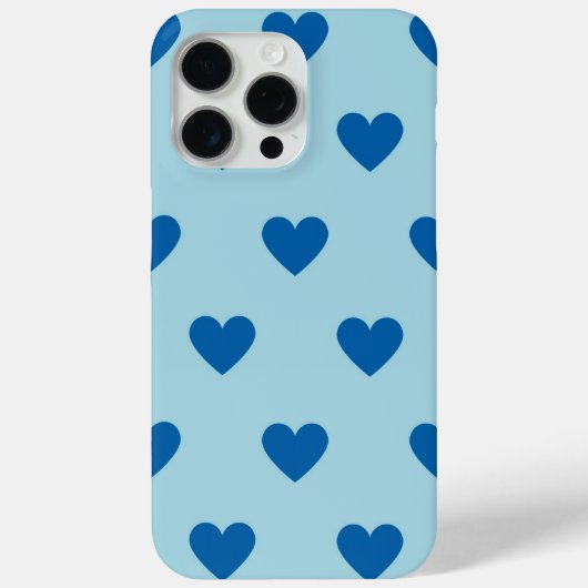 白黒かわいいシンプルハート模様 Case-Mate iPhoneケース (裏面)