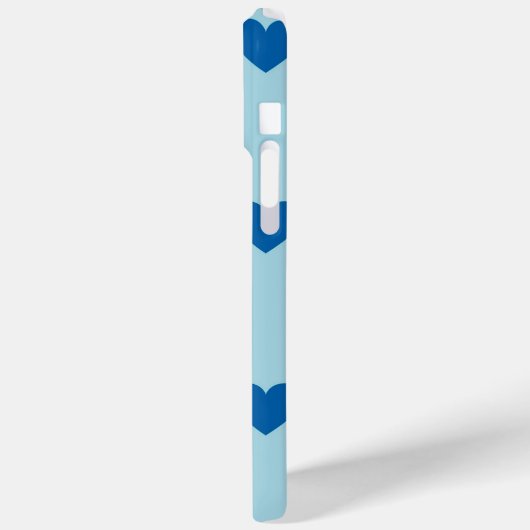 白黒かわいいシンプルハート模様 Case-Mate iPhoneケース (裏面 / 左)