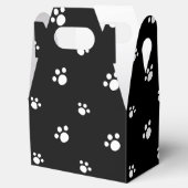 白黒かわいい子犬の前足のプリントパターン フェイバーボックス (オープン)