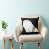 白黒かわいい白くま クッション (椅子)