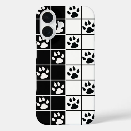 白黒かわいい窓ガラスのポープレイド Case-Mate iPhoneケース (裏面)