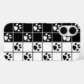 白黒かわいい窓ガラスのポープレイド Case-Mate iPhoneケース (裏面 (横))
