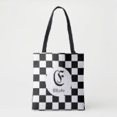 白黒があまり一般的ではない トートバッグ (正面)