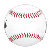 白黒が公式退職した 野球ボール (正面)