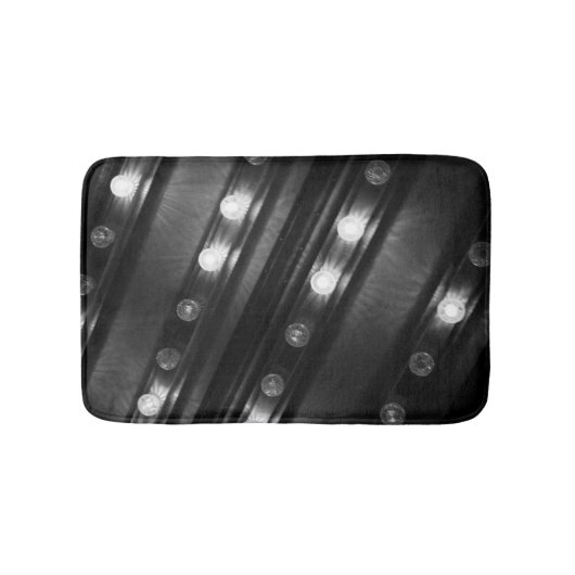 白黒きらびやかなライトバスマット バスマット (正面)