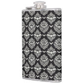 白黒こうもりダマスク フラスク (左)