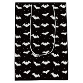 白黒こうもりブラックハロウィーン ミディアムペーパーバッグ (裏面)