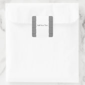 白黒このカテゴ千鳥格子のリの管理 スクエアシール (バッグ)