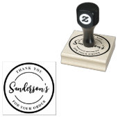 白黒ご注文ありがとうございます ラバースタンプ (押印)