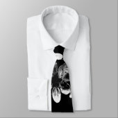 白黒さくらんぼ花首タイ ネクタイ (タイ)