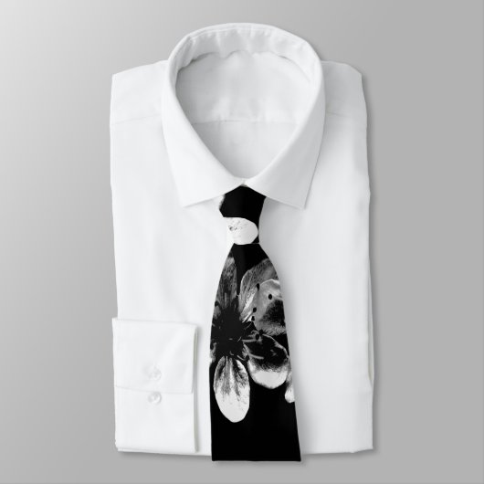 白黒さくらんぼ花首タイ ネクタイ (タイ)