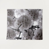 白黒さくらんぼ タペストリー (正面(横))