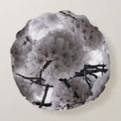白黒さくらんぼ ラウンドクッション (裏面)