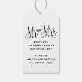 白黒さん結婚の感謝してい君 ギフトタグ (正面)