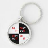 白黒しなやめいインスパイア意欲を起こで キーホルダー (正面)