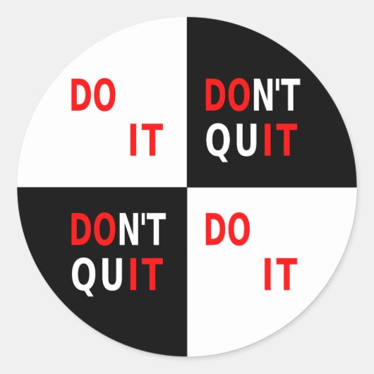 白黒しなやめい感動的 ラウンドシール (正面)