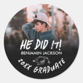 白黒それを卒業した ラウンドシール (正面)