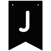 白黒たった今結婚しました結婚ズ バンティングフラッグ (第2の旗)