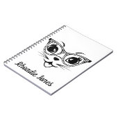 白黒でかわいい猫|過去記事 ノートブック (左側)