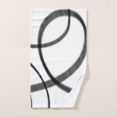 白黒での動き バスタオルセット (ハンドタオル)