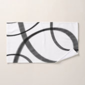 白黒での動き バスタオルセット (ハンドタオル)