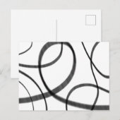 白黒での動き ポストカード (正面/裏面)