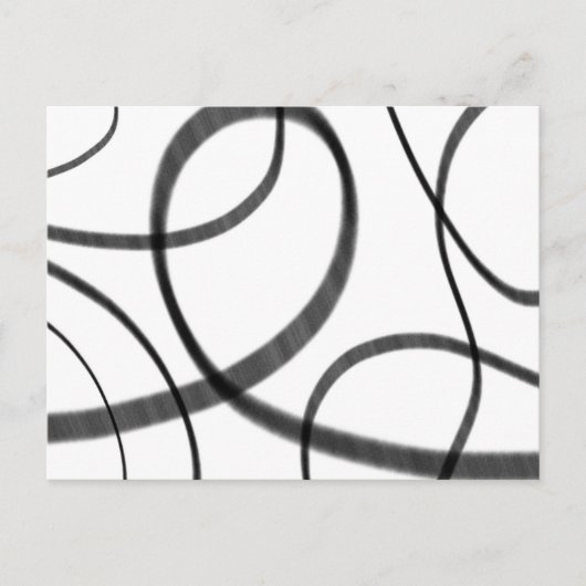 白黒での動き ポストカード (正面)