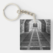 白黒での対称 キーホルダー (正面)