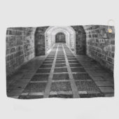 白黒での対称 ゴルフタオル (横)