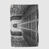 白黒での対称 ゴルフタオル (正面)