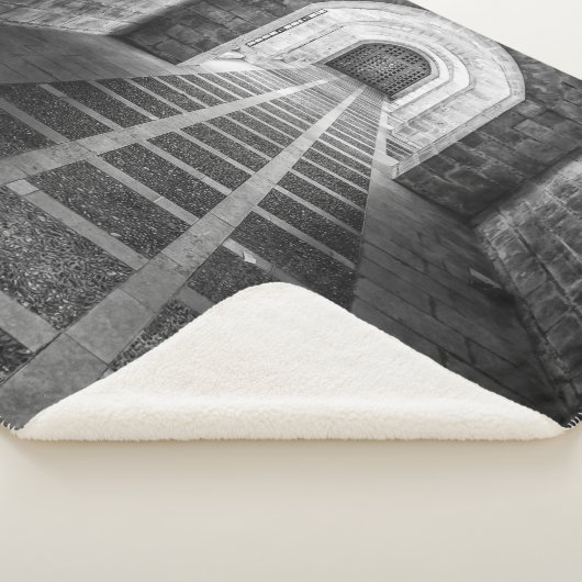 白黒での対称 シェルパブランケット (3/4)