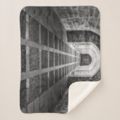 白黒での対称 シェルパブランケット (正面)