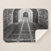 白黒での対称 シェルパブランケット (正面(横))