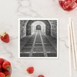 白黒での対称 スタンダードカクテルナプキン