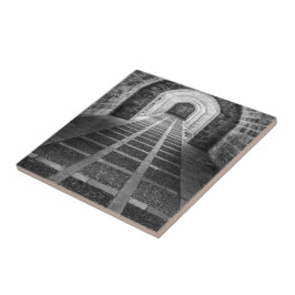 白黒での対称 タイル