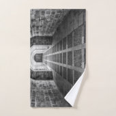 白黒での対称 バスタオルセット (ハンドタオル)