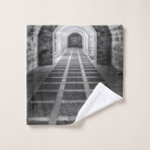 白黒での対称 バスタオルセット (ウォッシュタオル)