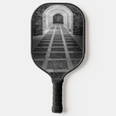 白黒での対称 ピックルボールラケット (裏面)