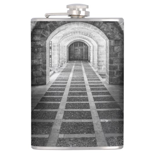 白黒での対称 フラスク (正面)